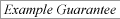Example Guarantee